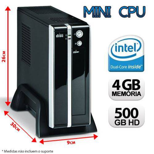 Mini Pc Firewall Intel Dual Core, 4Gb, HD 500, Dual Lan