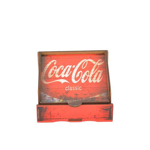 Mini Porta Guardanapo Caixa - Coca Cola
