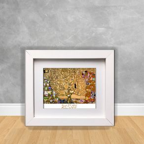 Mini Quadro Decorativo Klimt 04 Klimt 08 Branca