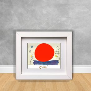 Mini Quadro Decorativo Miró 03 Miró 02 Branca