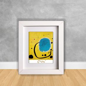 Mini Quadro Decorativo Miró 02 Miró 01 Branca