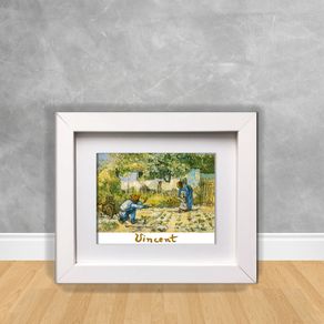 Mini Quadro Decorativo Van Gogh 35 Van Gogh 35 Branca