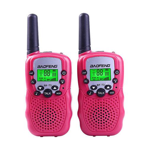 Mini-Rádio Walkie Talkie Baofeng BF-T3 Rádio Portátil para Crianças
