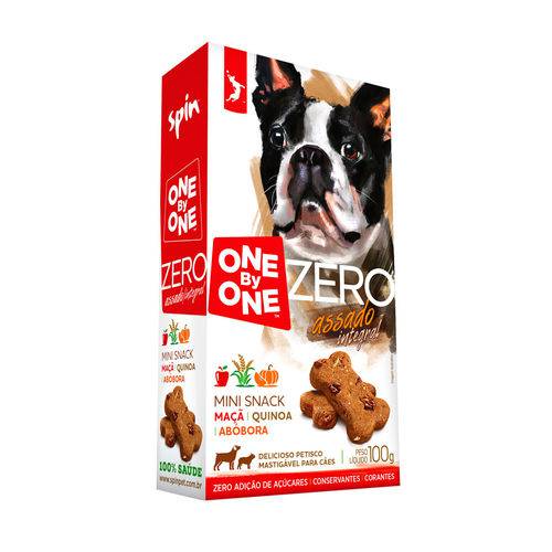Mini Snack Zero SpinPet para Cães Sabor Maça, Quinoa e Abóbora - 100g