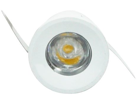 Mini Spot de Embutir LED 3W Quadrado Borda Branca A.XU