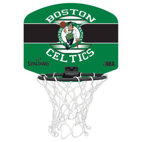 Mini Tabela de Basquete Nba Boston Celtics Spalding Team Micro Backboard Set