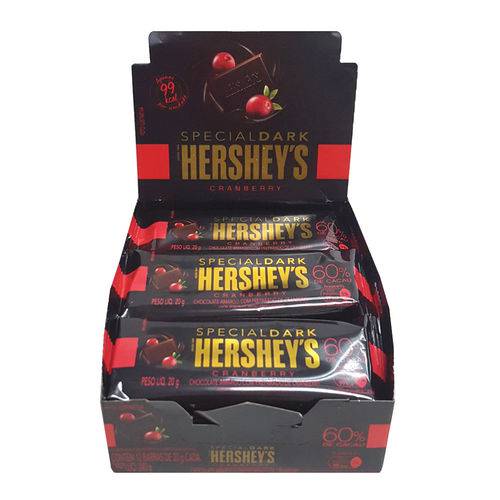 Mini Tablete Chocolate Special Dark Cranberry 20g C/12 - Hersheys