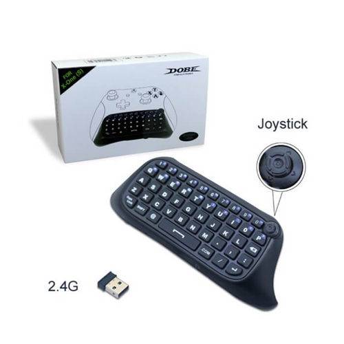 Mini Teclado Wireless Bluetooth Chat Pad para Controle de Xbox 360 One S Slim Dobe Tyx-585