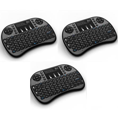 Mini Teclado Wireless Keyboard Mouse Smart Tv Atacado - 3un