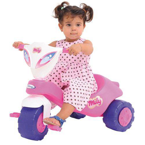 Mini Triciclo Infantil Mily Rosa - Xalingo
