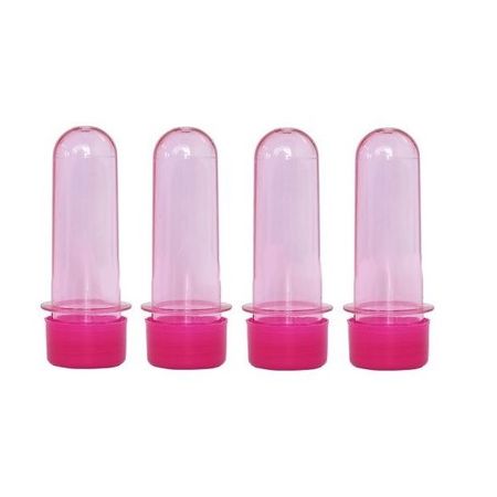 Mini Tubete Corpo Rosa 8cm - Tampa Pink - Kit C/ 10 Unidades