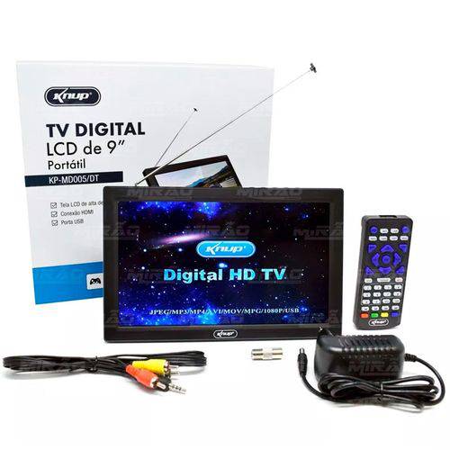 Mini Tv Digital Full Seg Lcd de 9 Polegadas - Kp-md005 / Dt