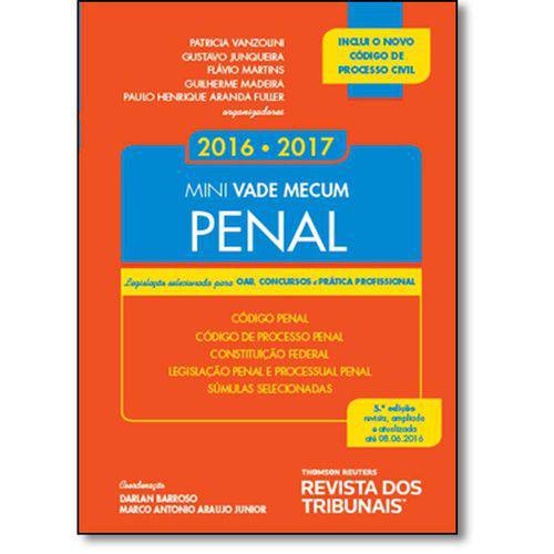 Mini Vade Mecum Penal 2016 2017 Legislacao Selecio