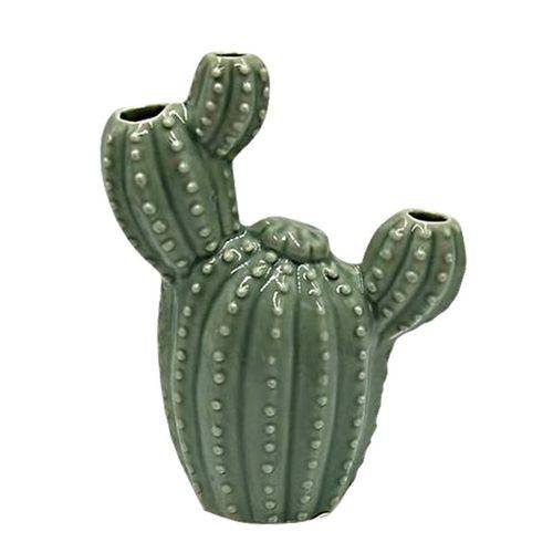 Mini Vaso Decorativo Cactus Verde