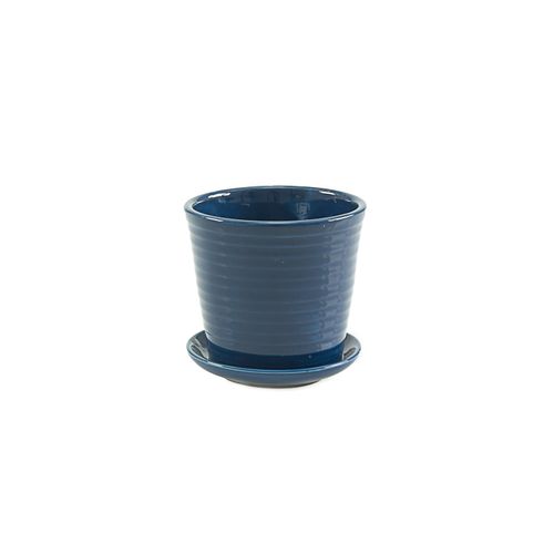 Mini Vaso Onda Orizzontale Azul 9,5 Cm