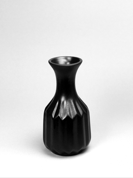 Mini Vaso Vaso de Ceramica Preto Saara