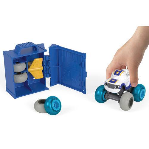 Mini Veículo Customizável - Blaze - Azul - Mattel