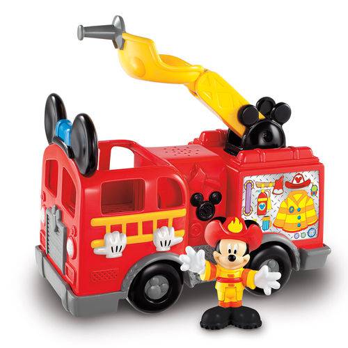 Mini Veículo e Figura - Disney - Mickey Mouse - Caminhão de Bombeiros - Fisher-price