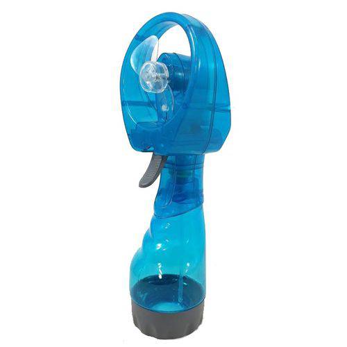 Mini Ventilador com Borrifador de Água Azul Claro