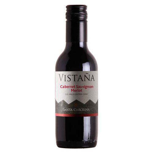 Mini Vinho Vistaña Santa Carolina Cabernet Merlot 187ml