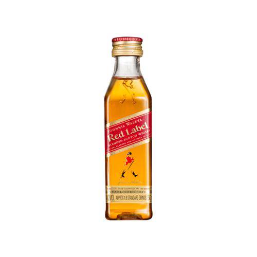 Mini Whisky Johnnie Walker Red Label 50ml Miniatura Mini Garrafa