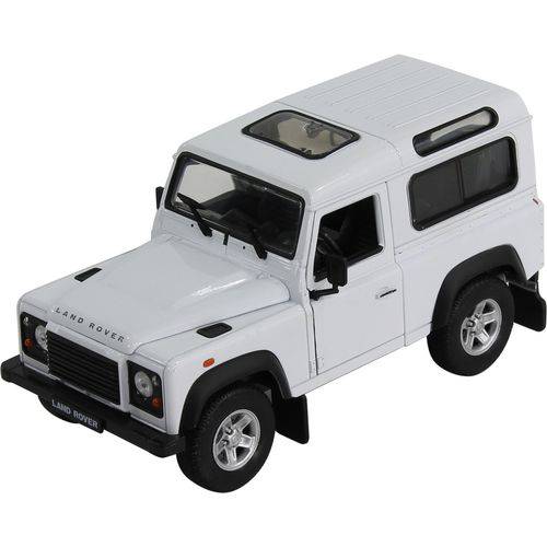 Miniatura - 1:24 - Land Rover Defender 90 - Branco - Welly