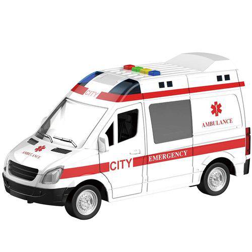 Miniatura Ambulancia com Luz e Som Shiny Toys