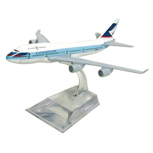 Miniatura Boeing 747-400 Cathay Pacific - 16 Cm