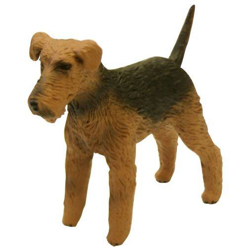 Miniatura Cão de Raça Airedale Terrier em Resina