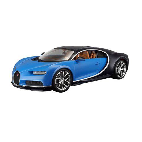 Miniatura Carro Bugatti Chiron - Azul - 1:24 - Welly