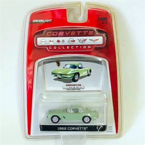 Miniatura Carro Chevrolet Corvette 1962 - 1:64 - Greenlight