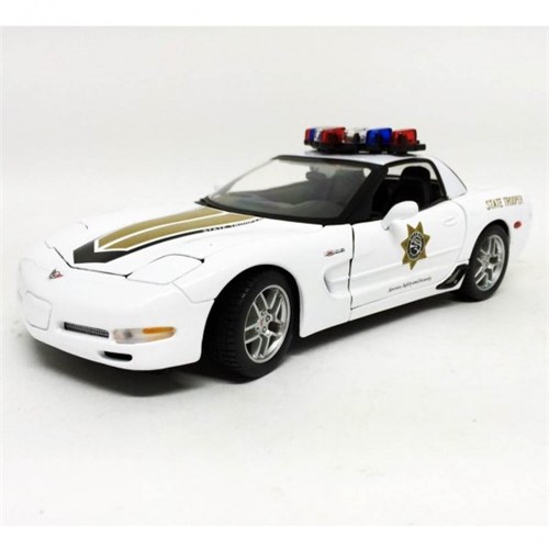 Miniatura Carro Chevrolet Corvette Z06 Policia 1:18 - Maisto