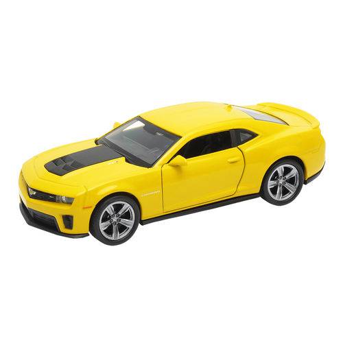 Miniatura Carro de Coleção Chevrolet Camaro ZL1 Cor Amarelo