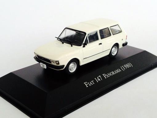 Miniatura Carro Fiat 147 Panorama (1980) - Branco - 1:43 - Ixo 130230