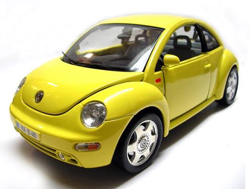 Miniatura Carro Volkswagen New Beetle 1:24 Burago