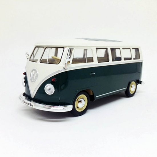 Miniatura Carro Volkswagen T1 Bus Kombi 1963 - 1:24 - Welly