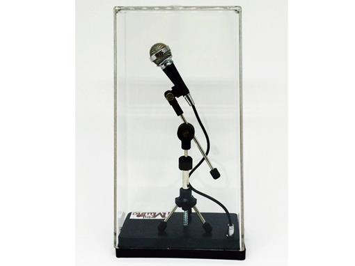 Miniatura de Microfone com Fio - (Acrilico) - 15 Cm - TudoMini 1410020