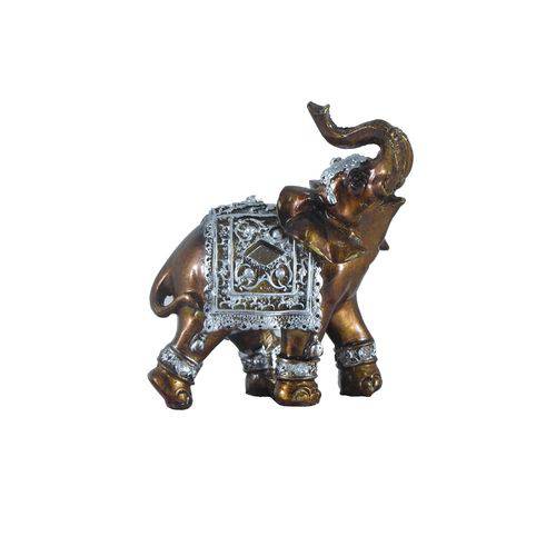 Miniatura Elefante 8cm Resina Marrom