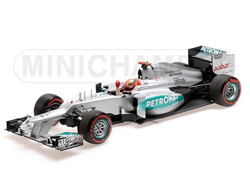 Miniatura Fórmula 1 Mercedes AMG Petronas 2012 1:18 Minichamps