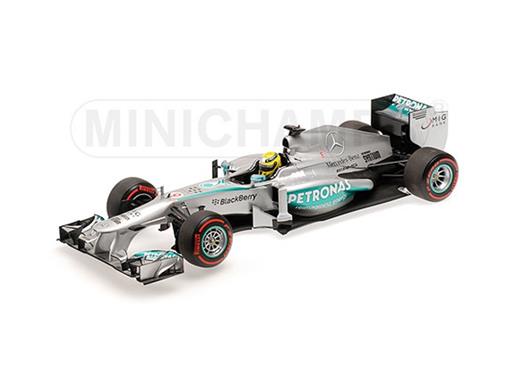Miniatura Fórmula 1 Mercedes AMG Petronas 2013 1:18 Minichamps