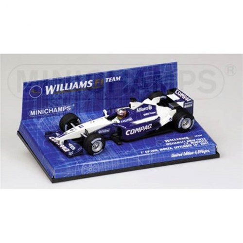 Miniatura Fórmula 1 Williams BMW FW23 2001 1:43 - Minichamps
