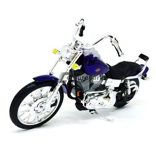 Miniatura Harley Fxdwg Dyna Wide Glide Série 34 2001 1/18