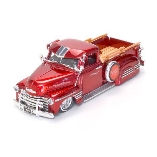 Miniatura Jada Toys 1:24 Chevy Pick Up 1951 Vermelha