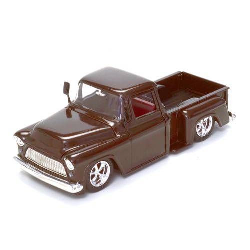Miniatura Jada Toys 1:24 Chevy Stepside Pickup 1955 Marron