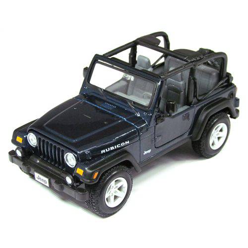 Miniatura Jeep Wrangler Rubicon Azul Metálico 1:27 Maisto