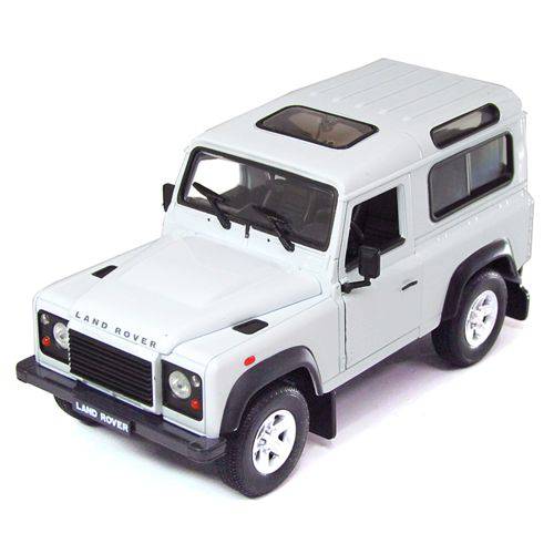 Miniatura Land Rover Defender Branca 1:24 Welly