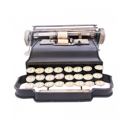 Miniatura Máquina de Escrever 26 Cm Estilo Retrô - Vintage