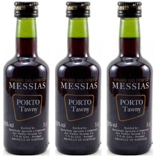 Miniatura Mini Vinho do Porto Messias Tawny 50ml 03 Unidades