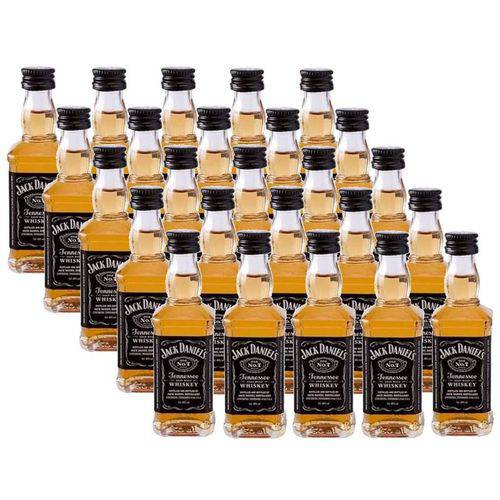 Miniatura Mini Whisky Jack Daniels 50ml 20 Unidades