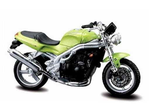 Miniatura Moto Triumph 955i Speed Triple Verde 1:18 Maisto